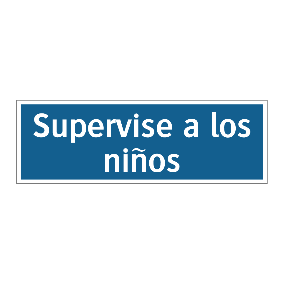 Supervise a los niños
