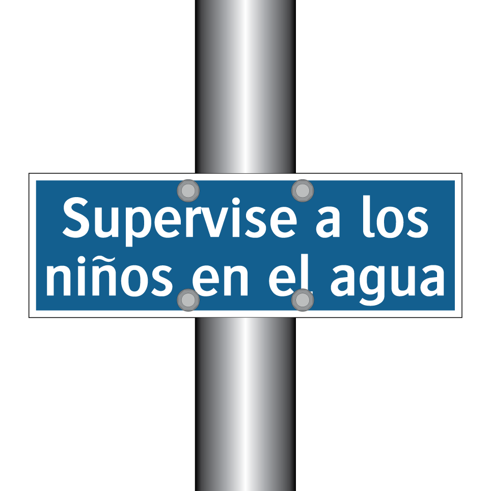 Supervise a los niños en el agua
