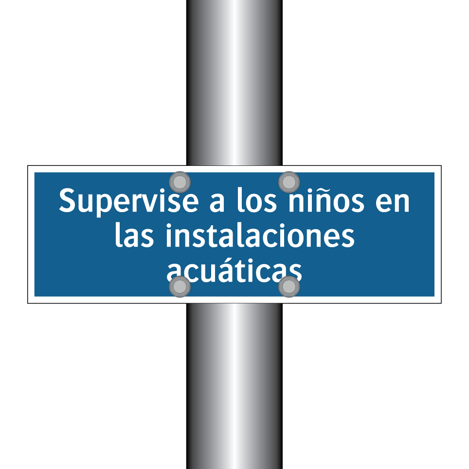 Supervise a los niños en las instalaciones acuáticas