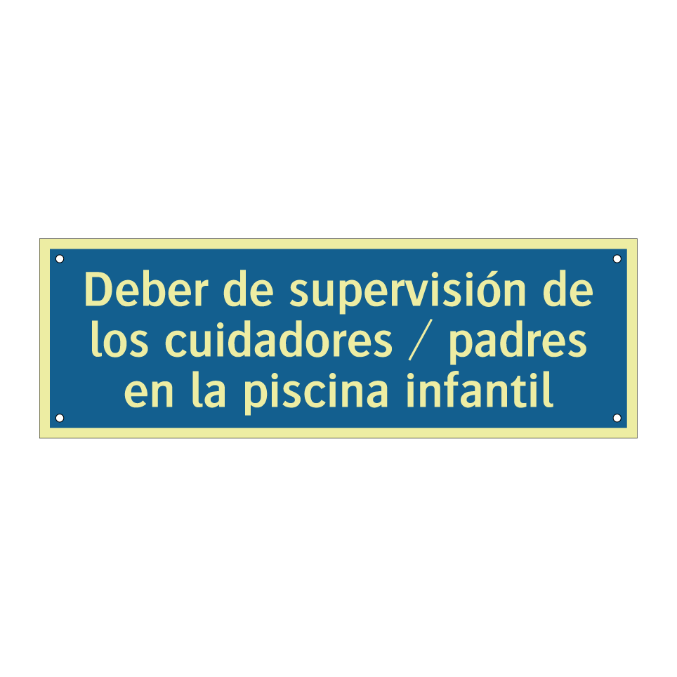 Deber de supervisión de los cuidadores / padres en la piscina infantil
