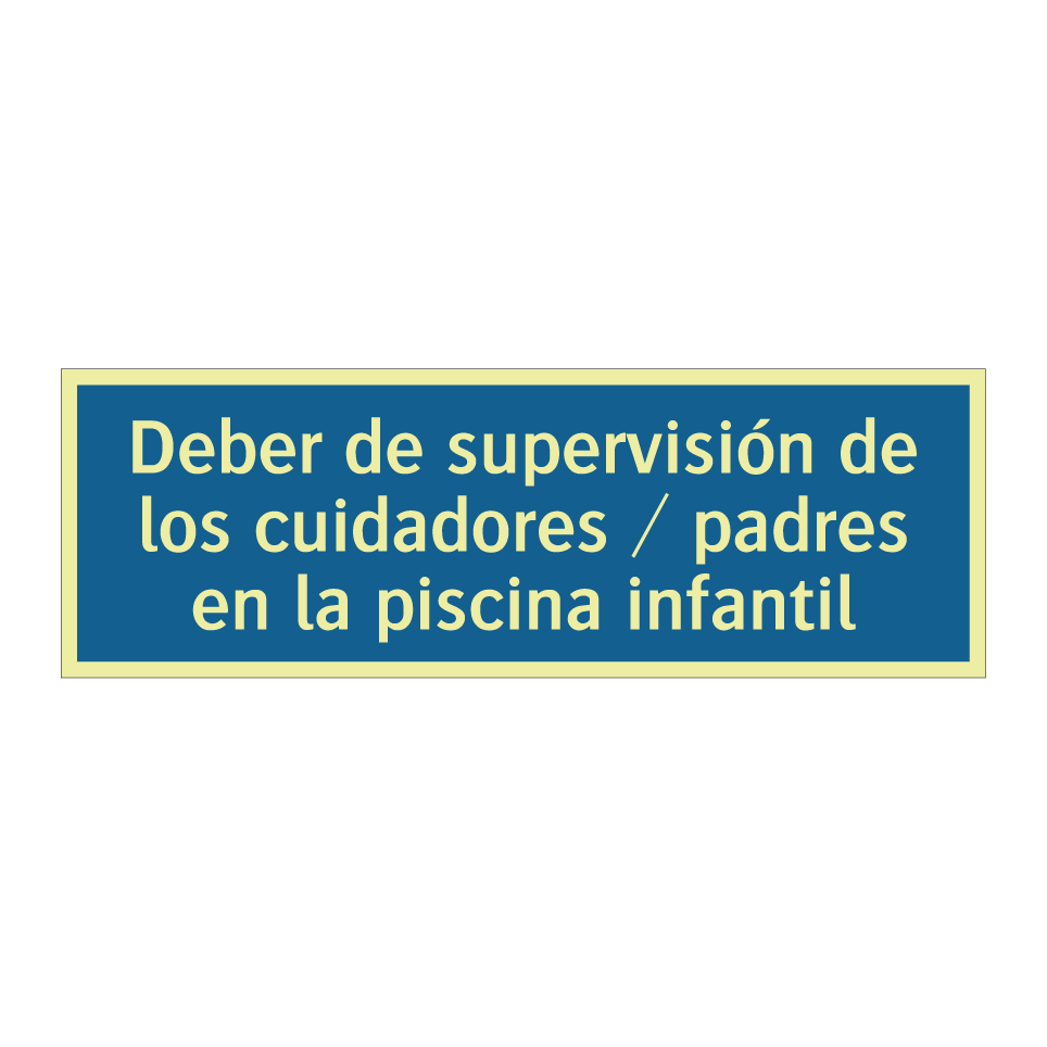 Deber de supervisión de los cuidadores / padres en la piscina infantil