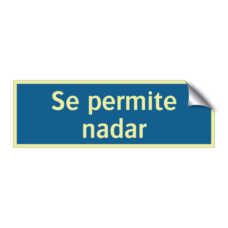Se permite nadar