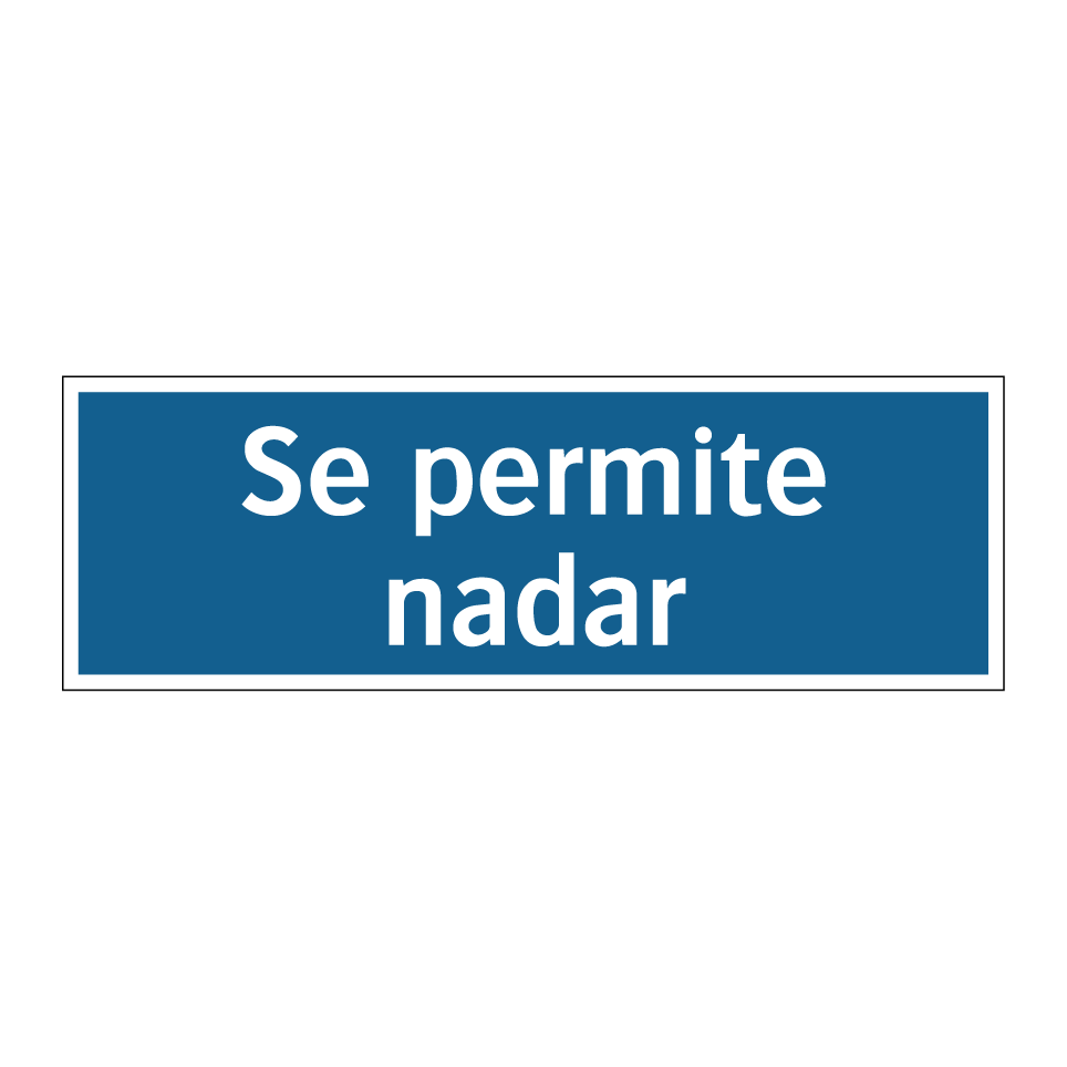 Se permite nadar