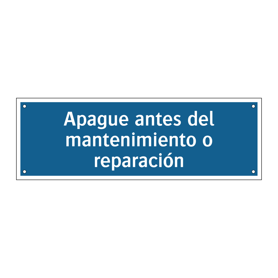Apague antes del mantenimiento o reparación