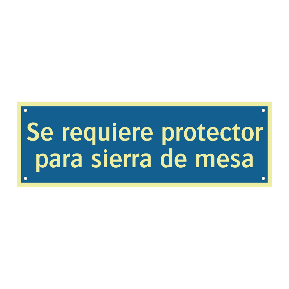 Se requiere protector para sierra de mesa