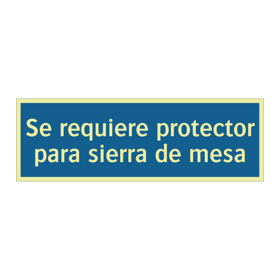 Se requiere protector para sierra de mesa