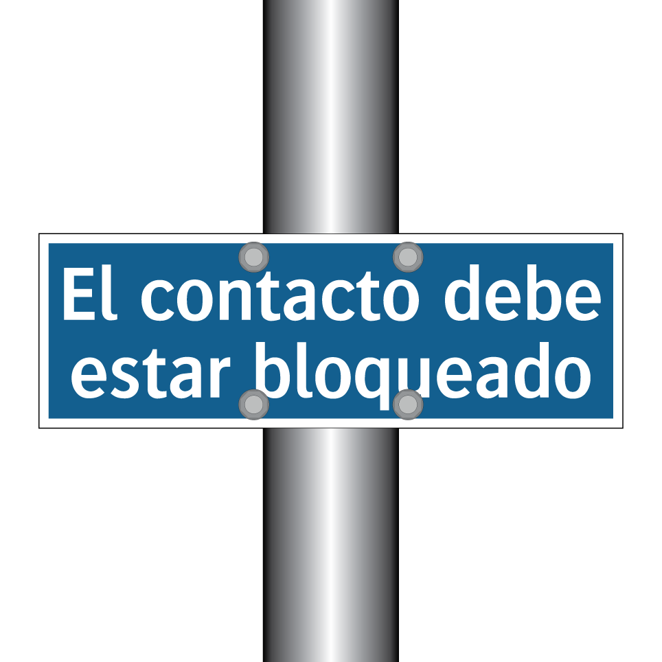 El contacto debe estar bloqueado