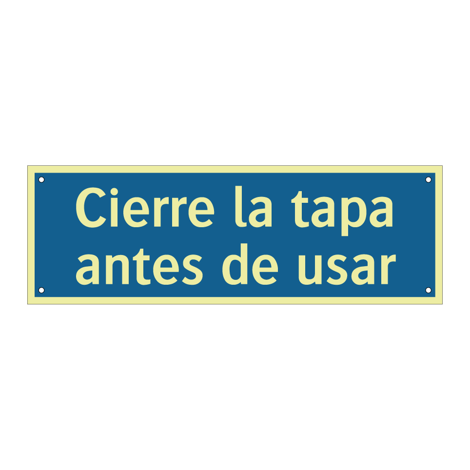 Cierre la tapa antes de usar