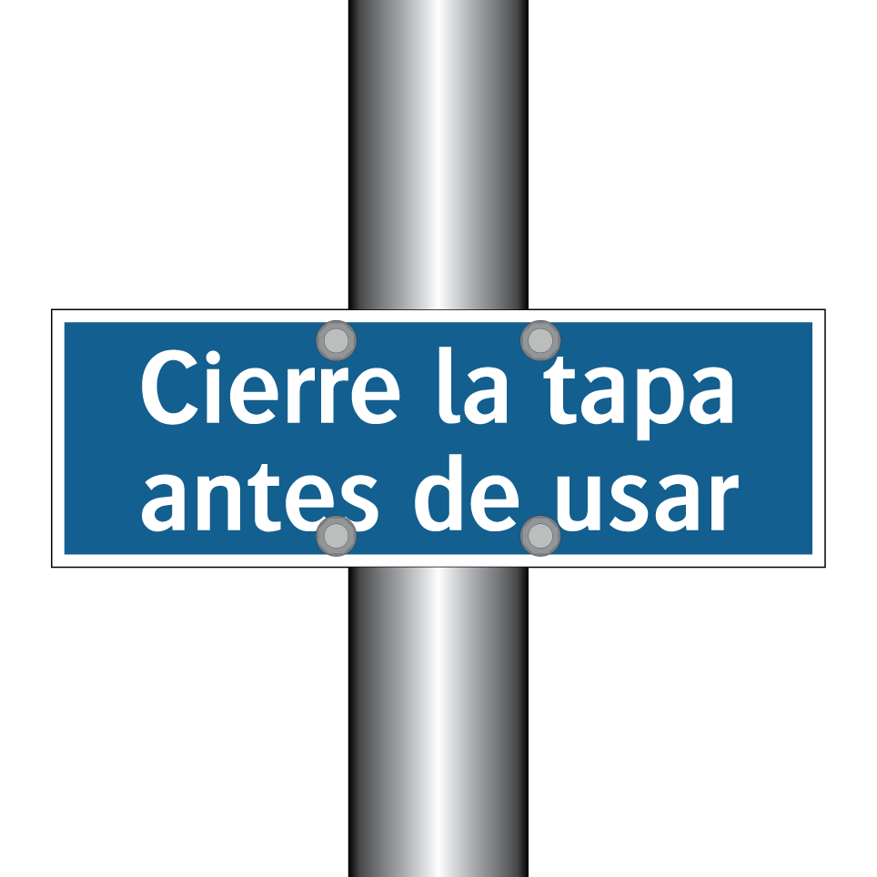 Cierre la tapa antes de usar