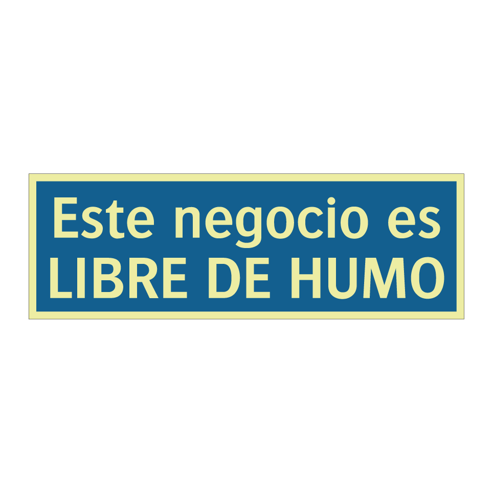 Este negocio es LIBRE DE HUMO