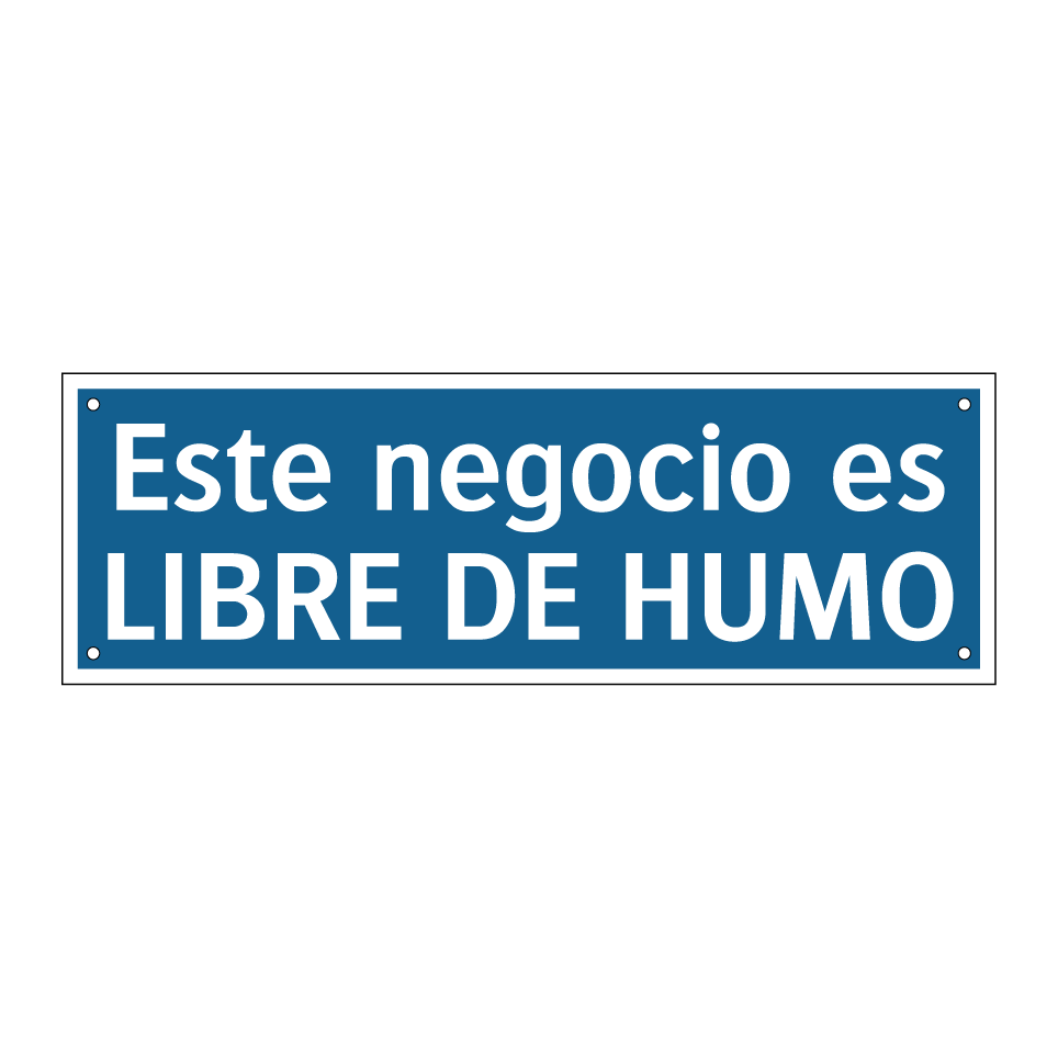 Este negocio es LIBRE DE HUMO
