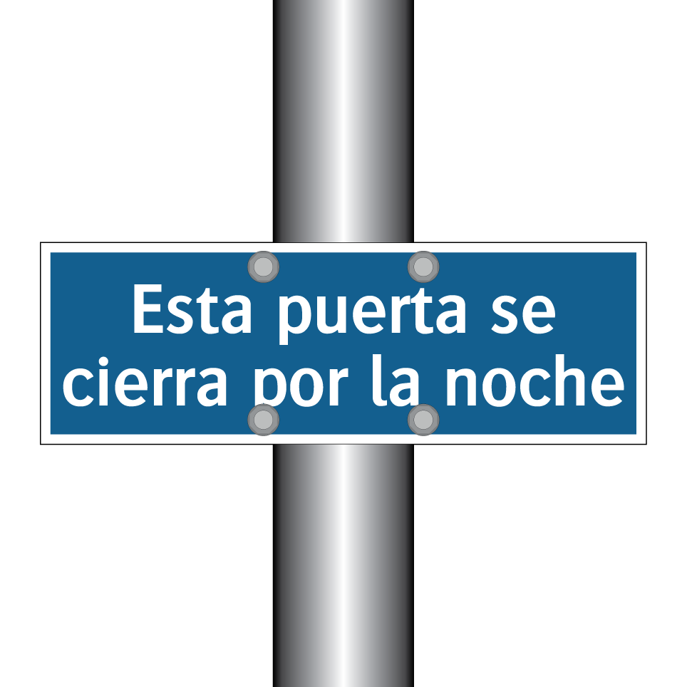Esta puerta se cierra por la noche