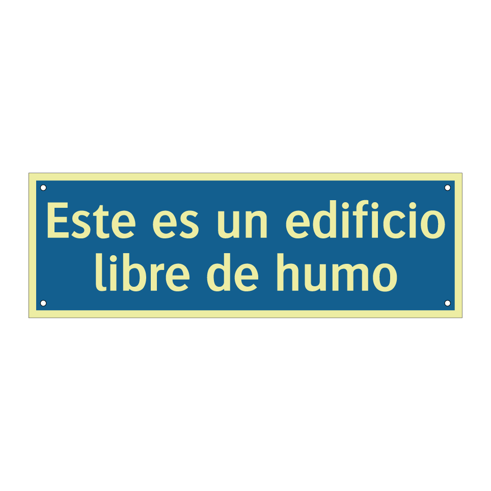 Este es un edificio libre de humo