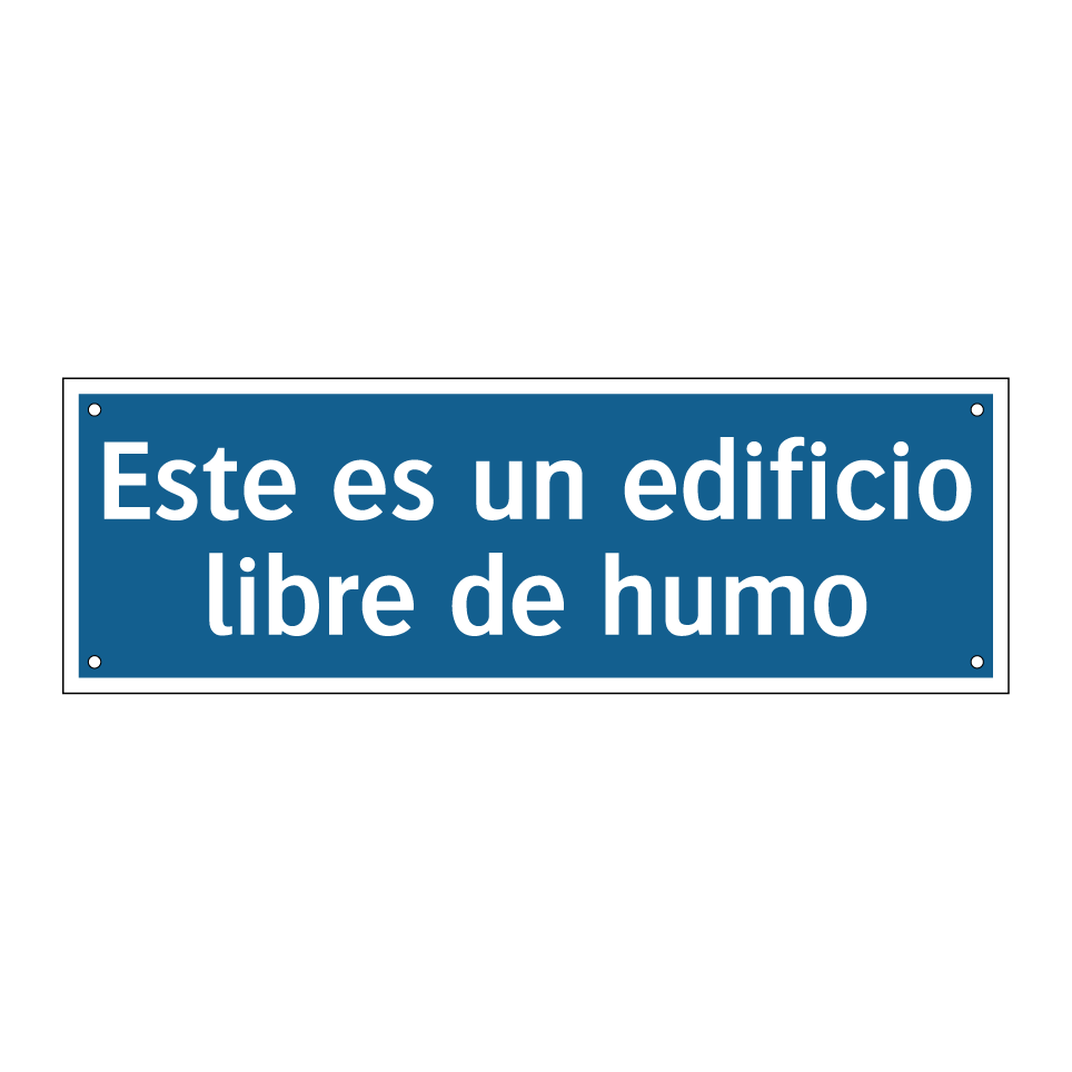 Este es un edificio libre de humo