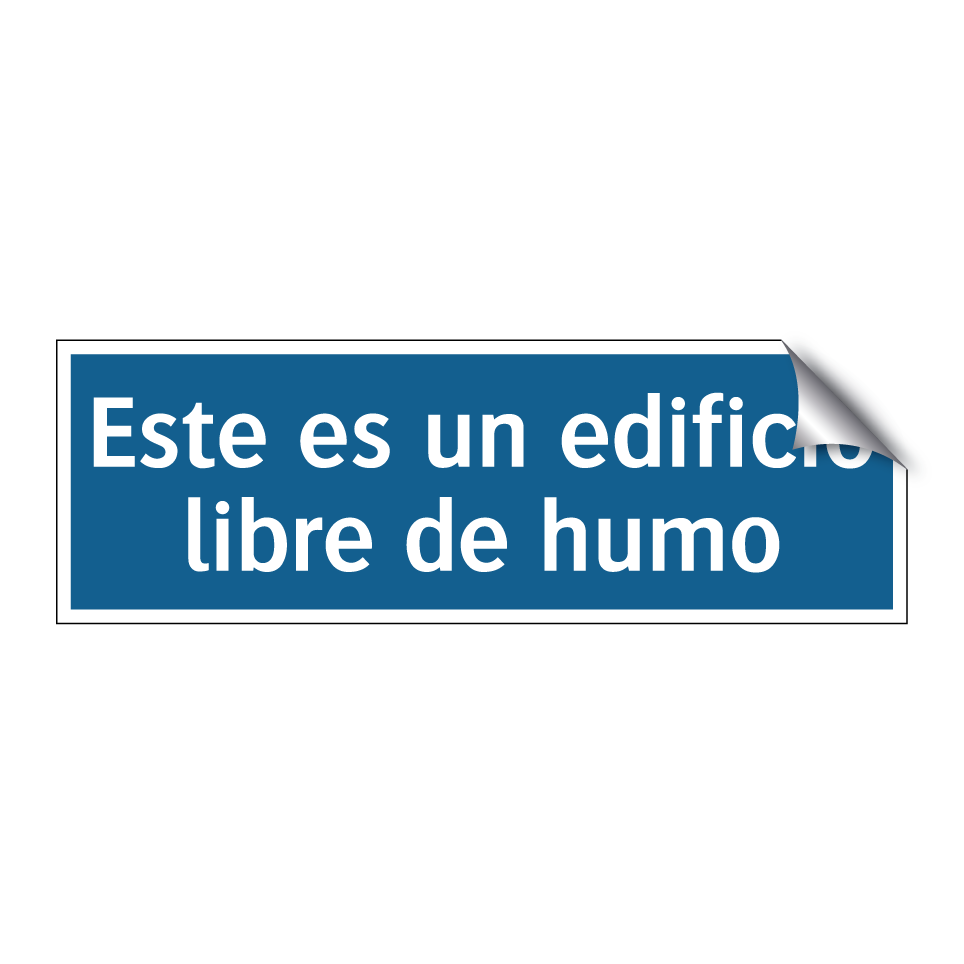 Este es un edificio libre de humo