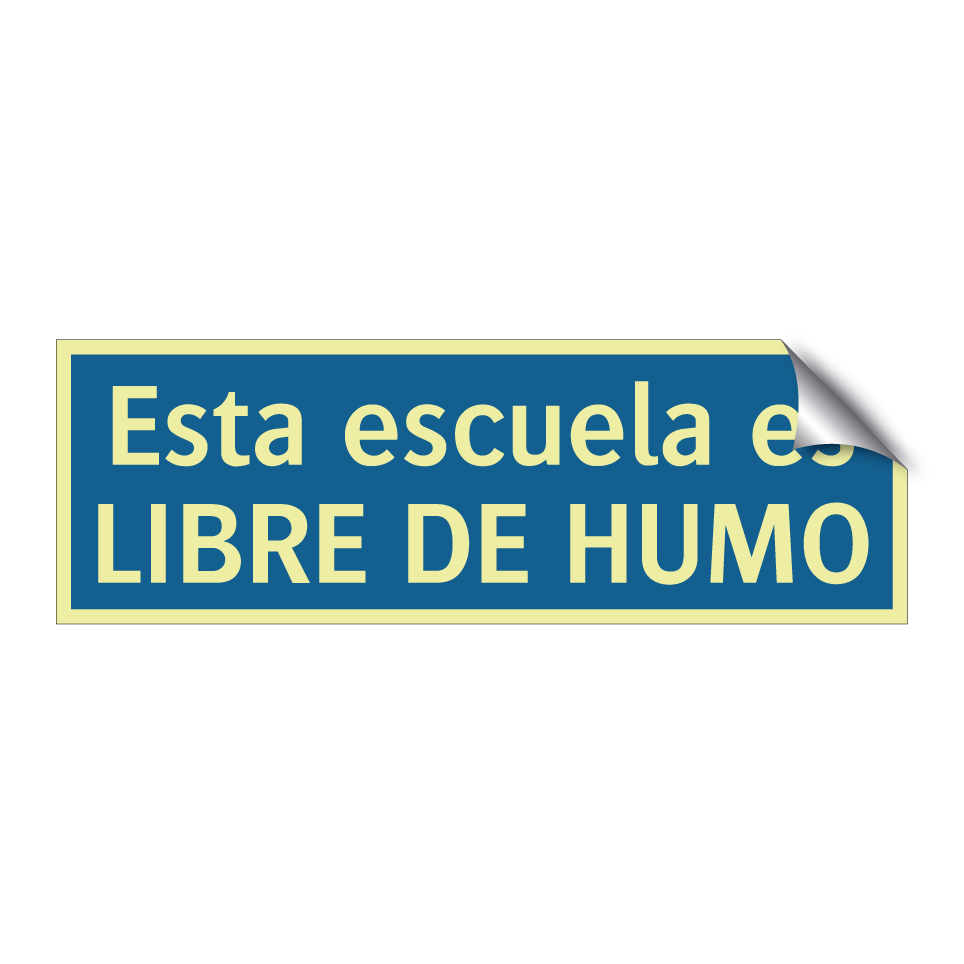Esta escuela es LIBRE DE HUMO