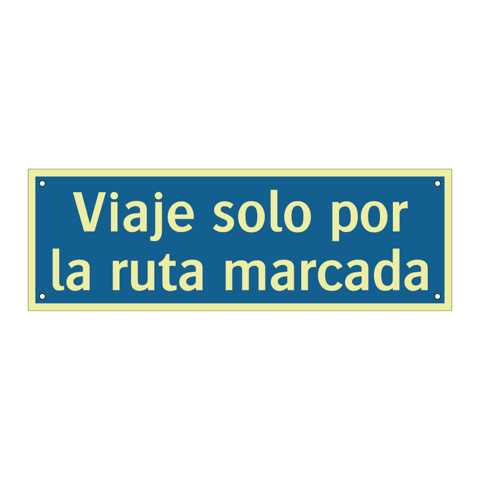Viaje solo por la ruta marcada