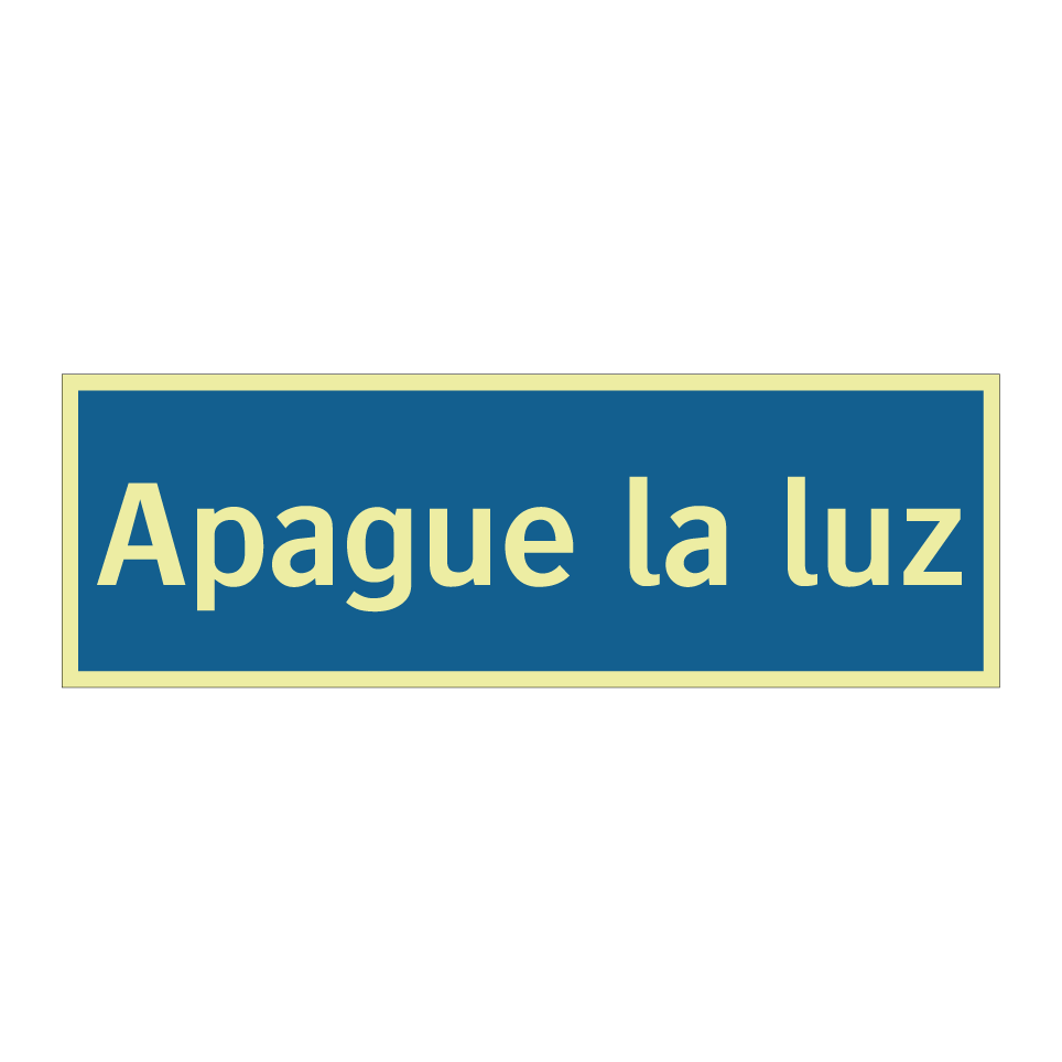 Apague la luz