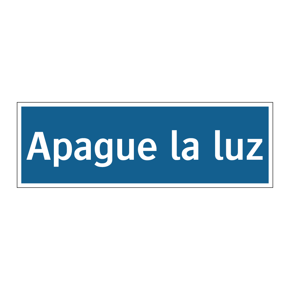 Apague la luz