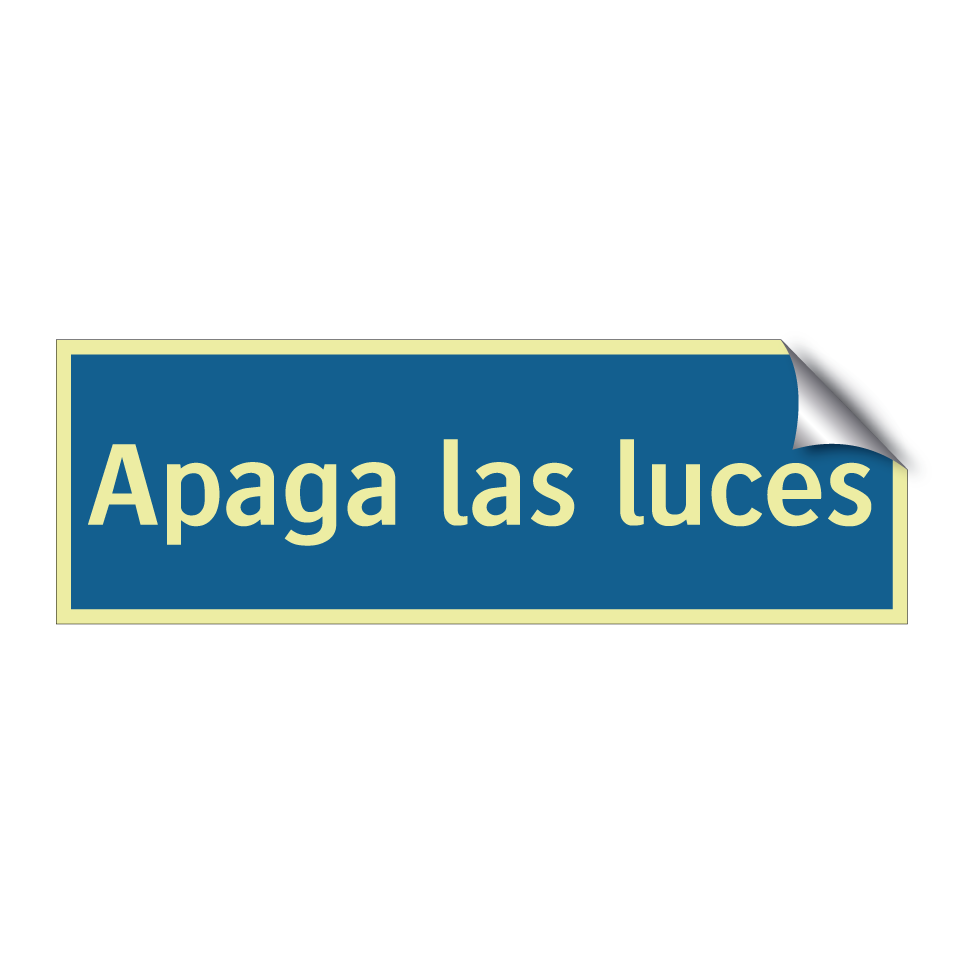 Apaga las luces