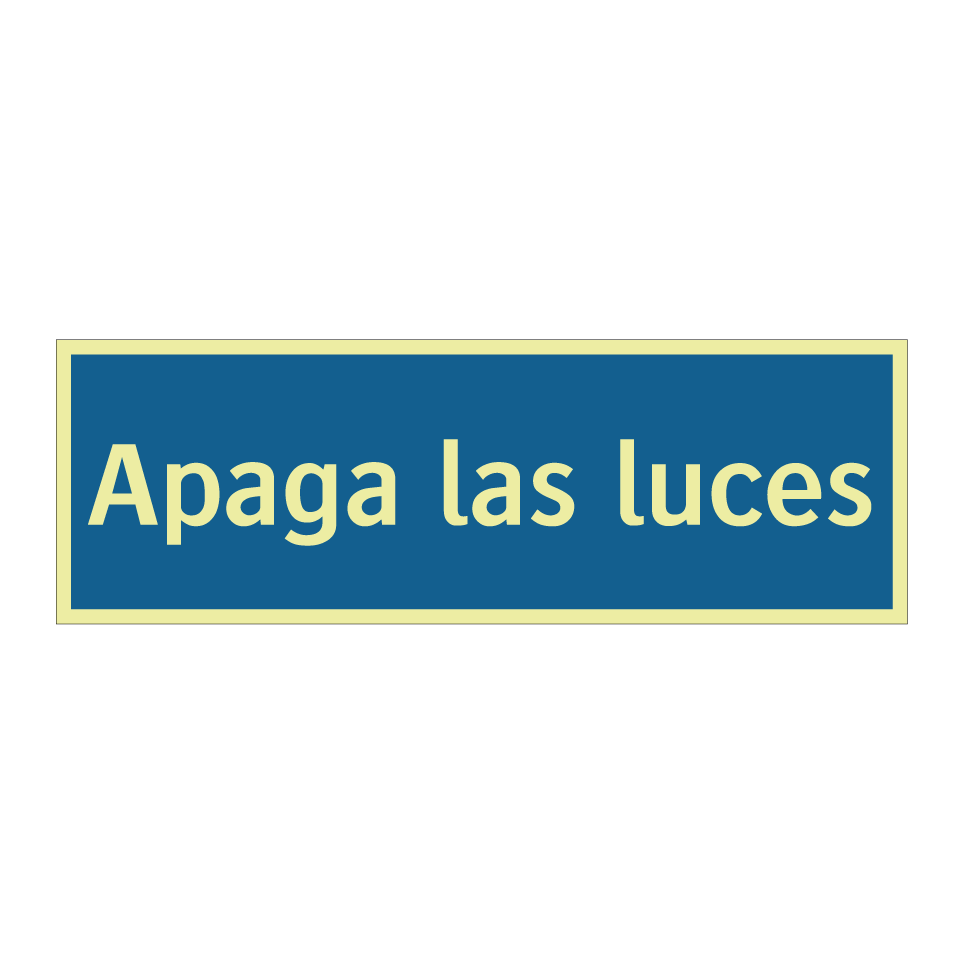 Apaga las luces