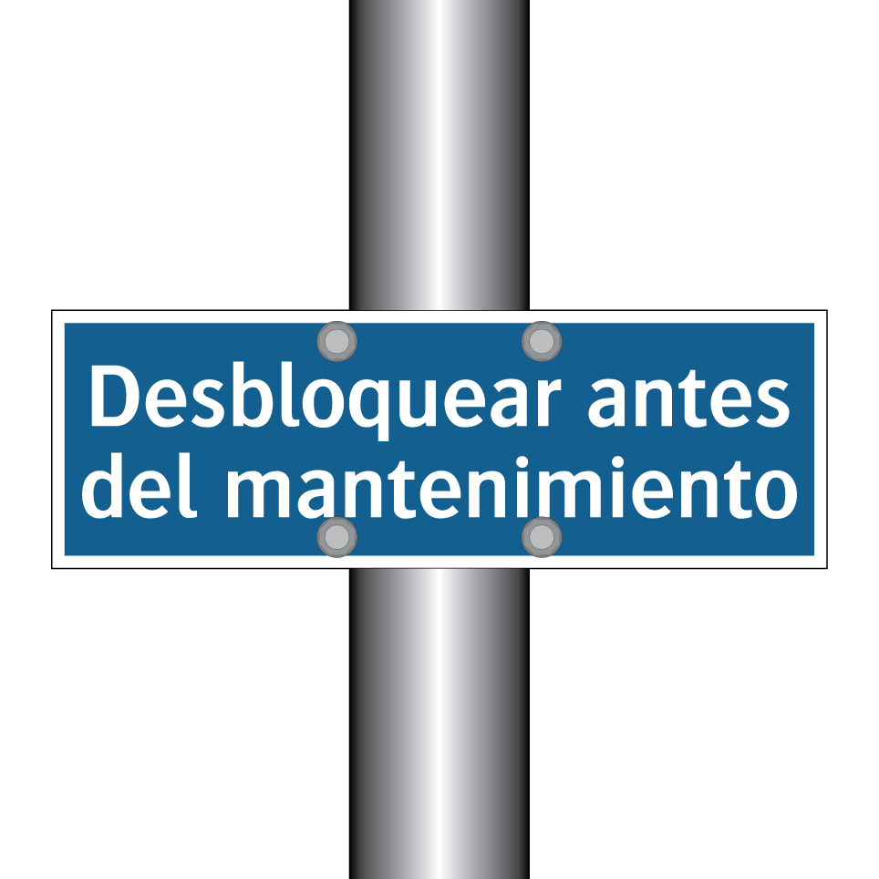 Desbloquear antes del mantenimiento