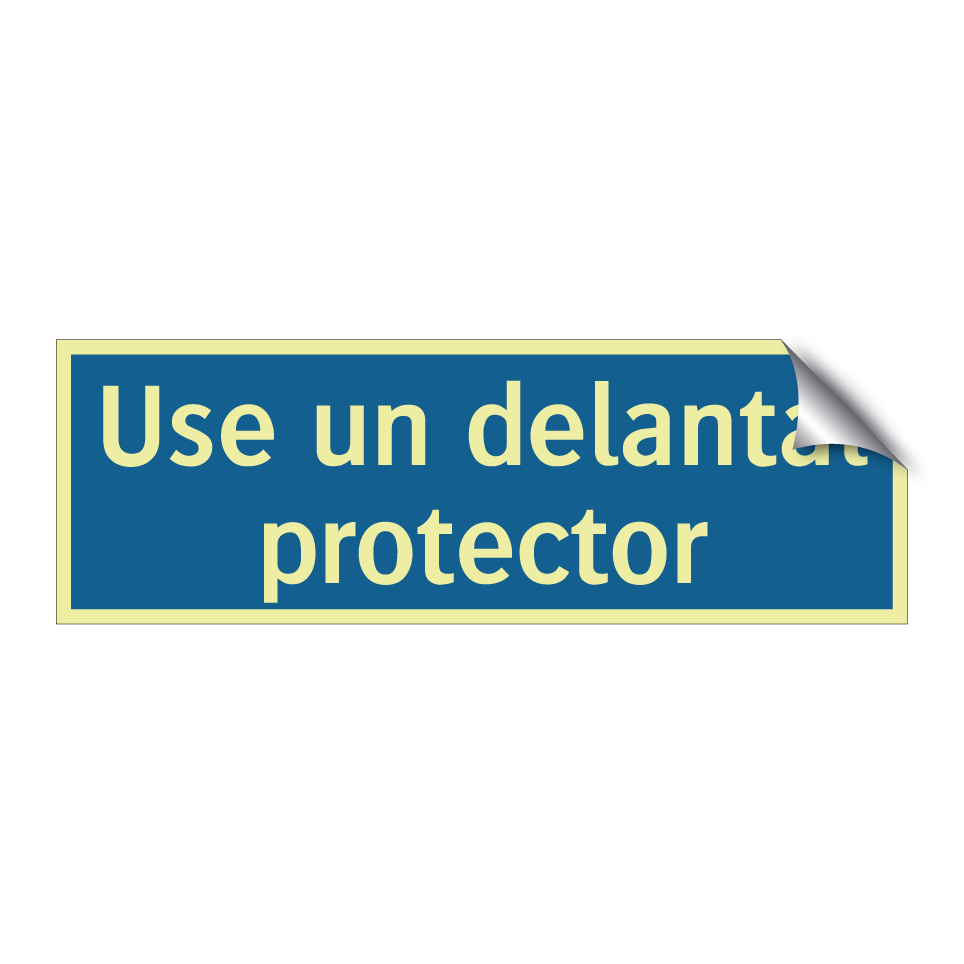 Use un delantal protector