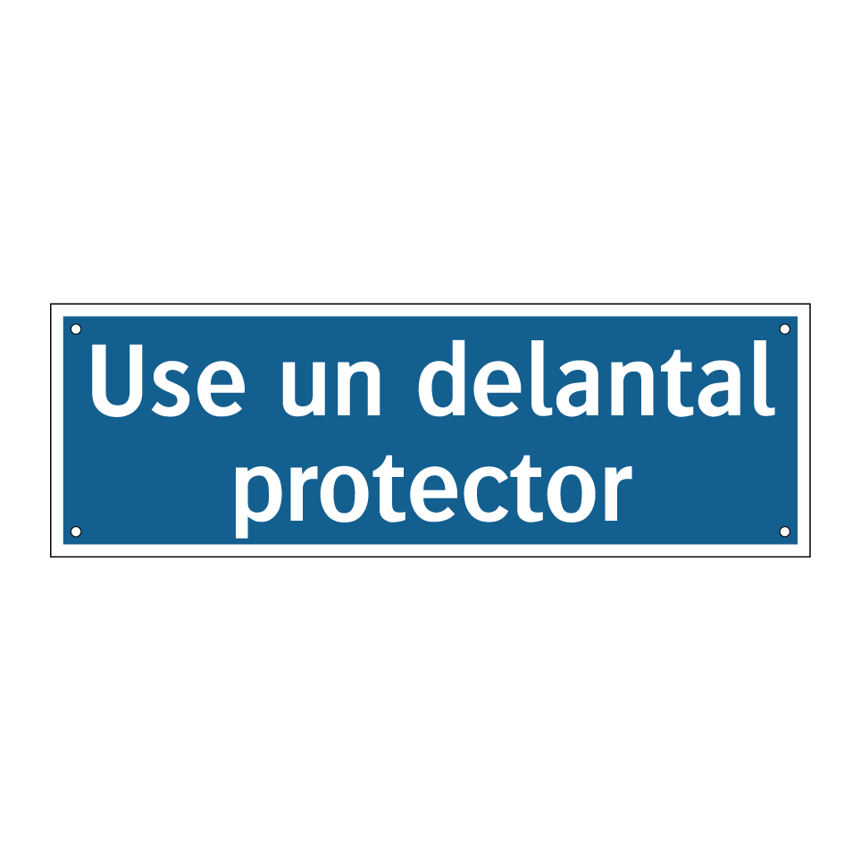 Use un delantal protector