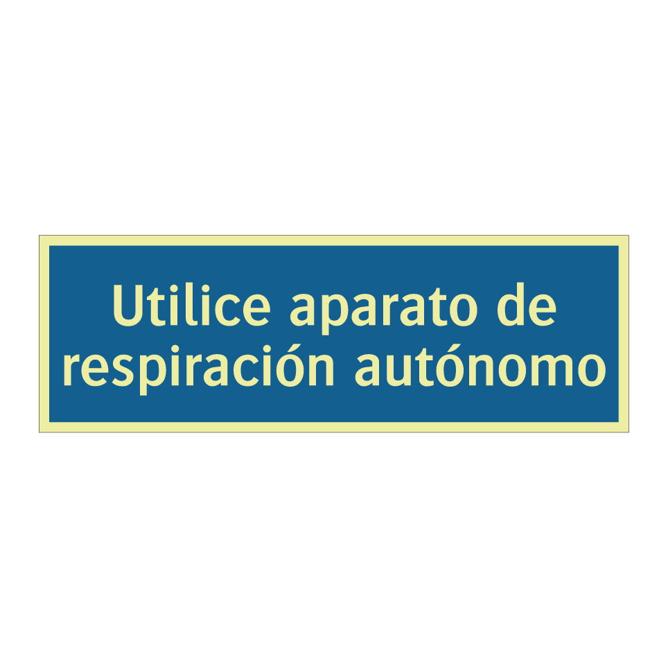Utilice aparato de respiración autónomo