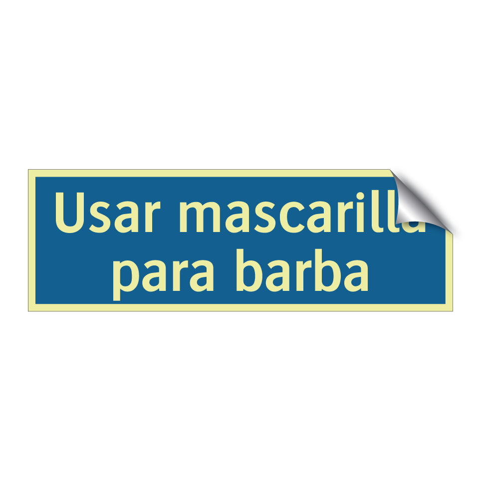 Usar mascarilla para barba