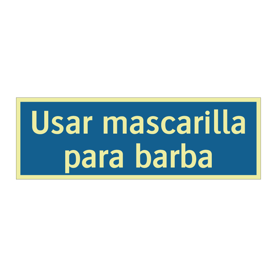 Usar mascarilla para barba