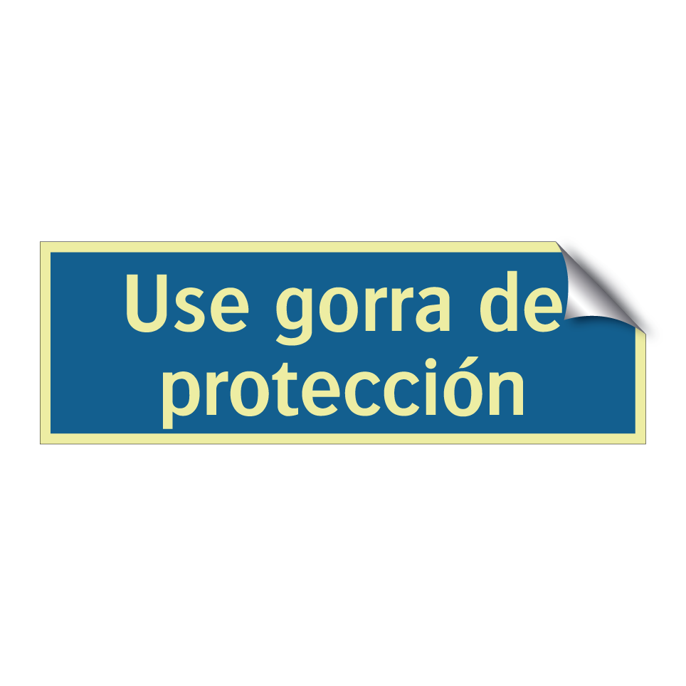 Use gorra de protección