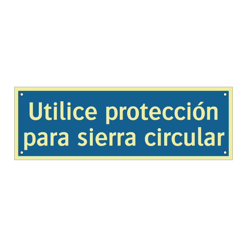 Utilice protección para sierra circular