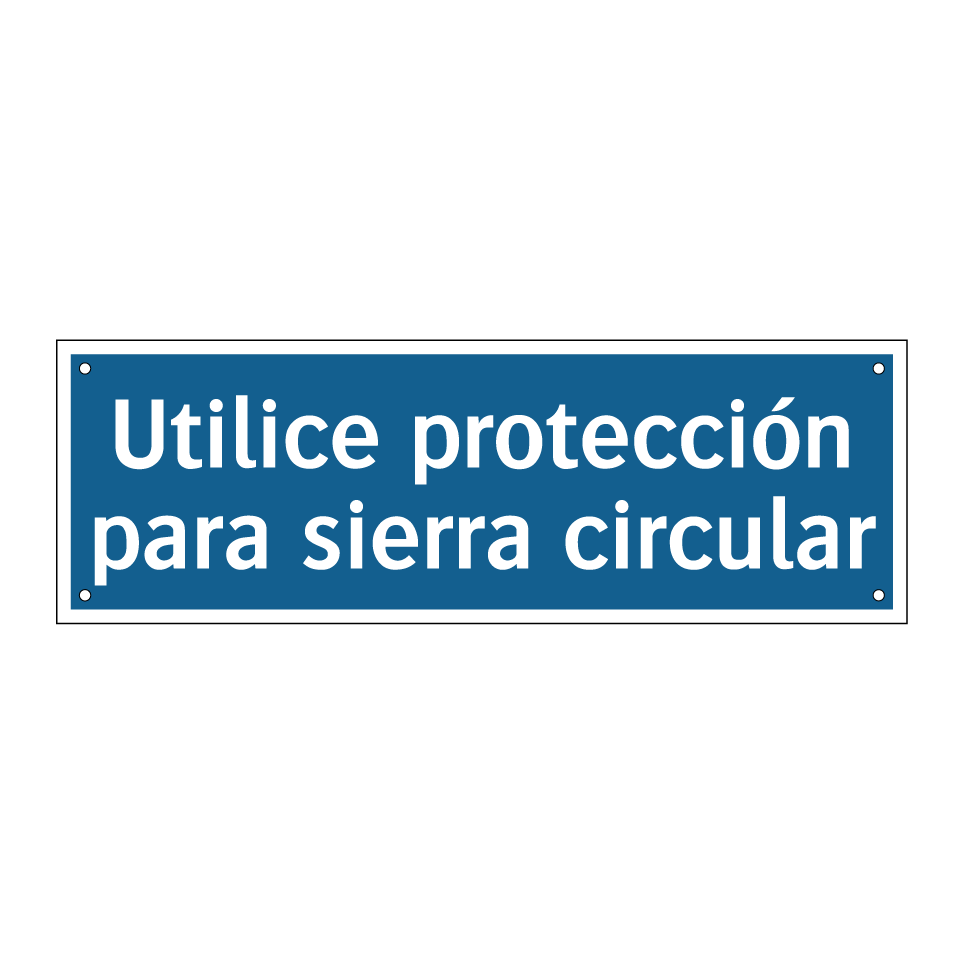Utilice protección para sierra circular