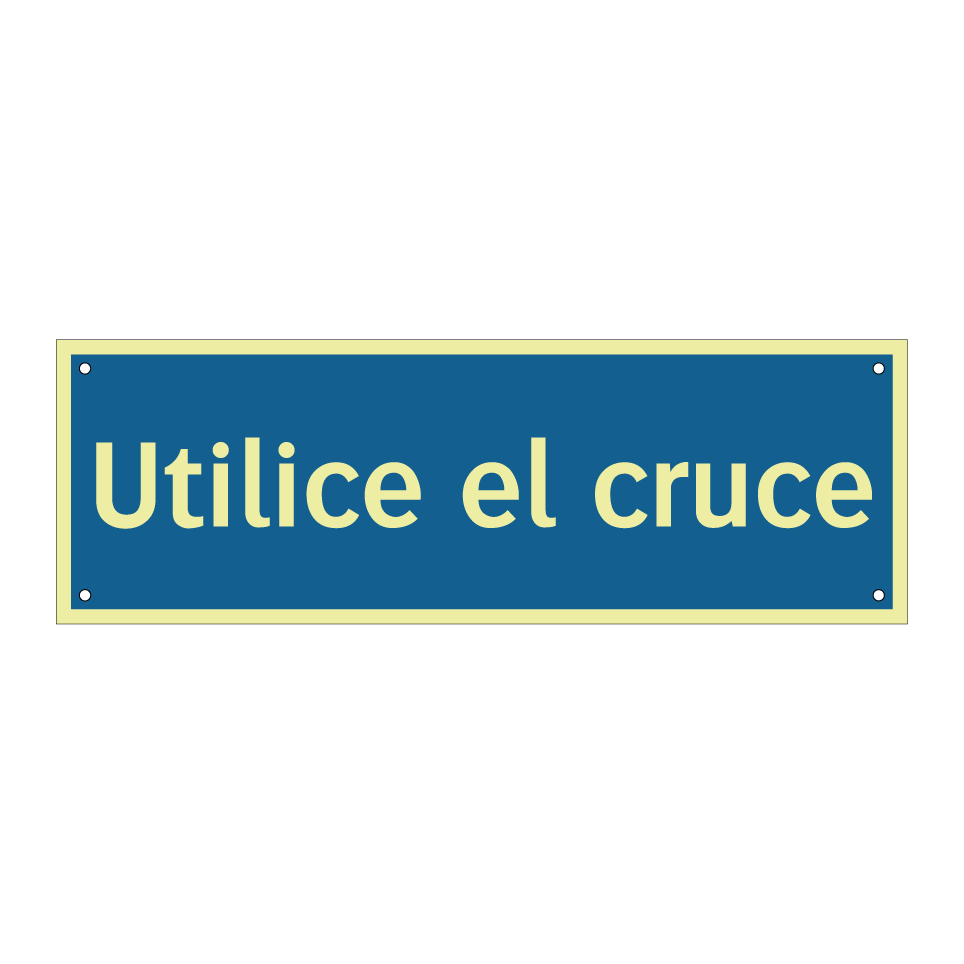 Utilice el cruce