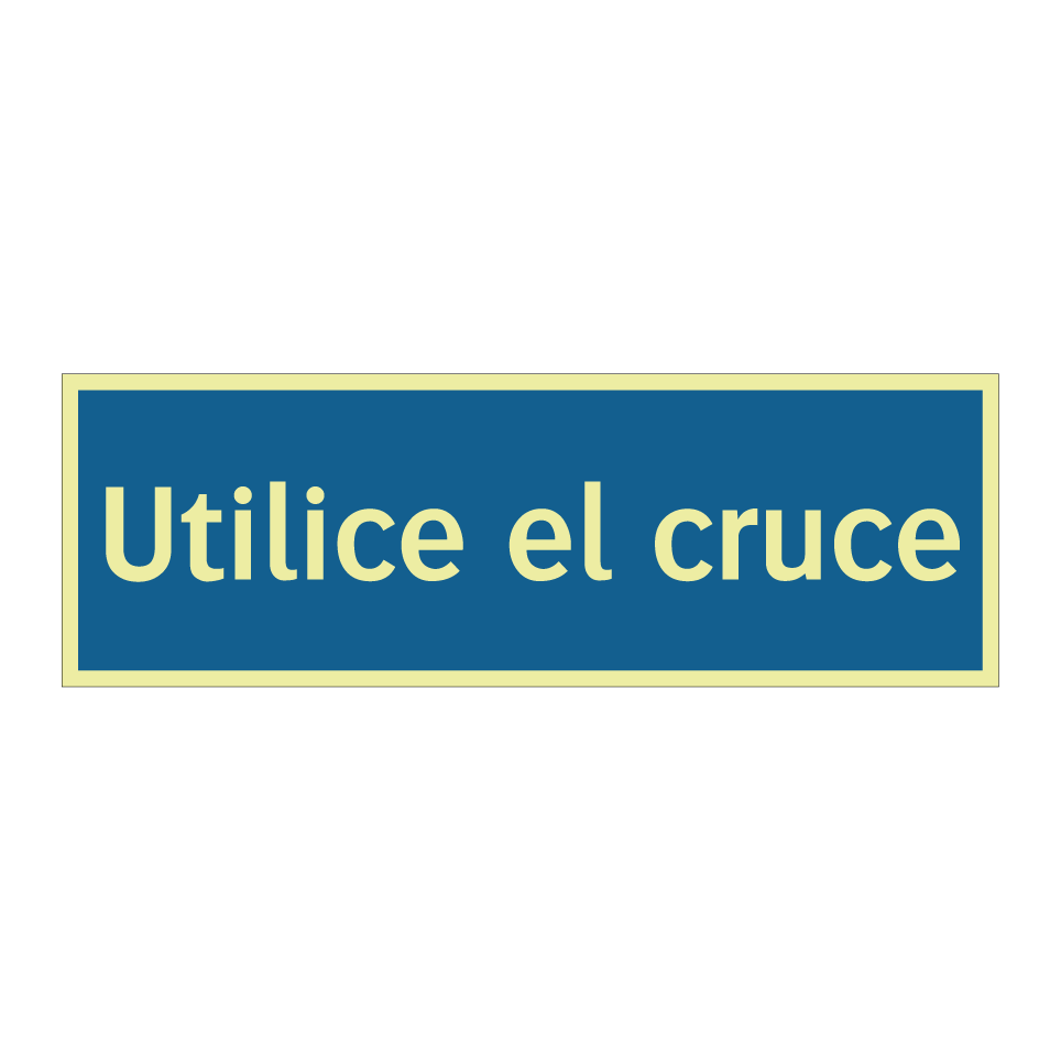 Utilice el cruce