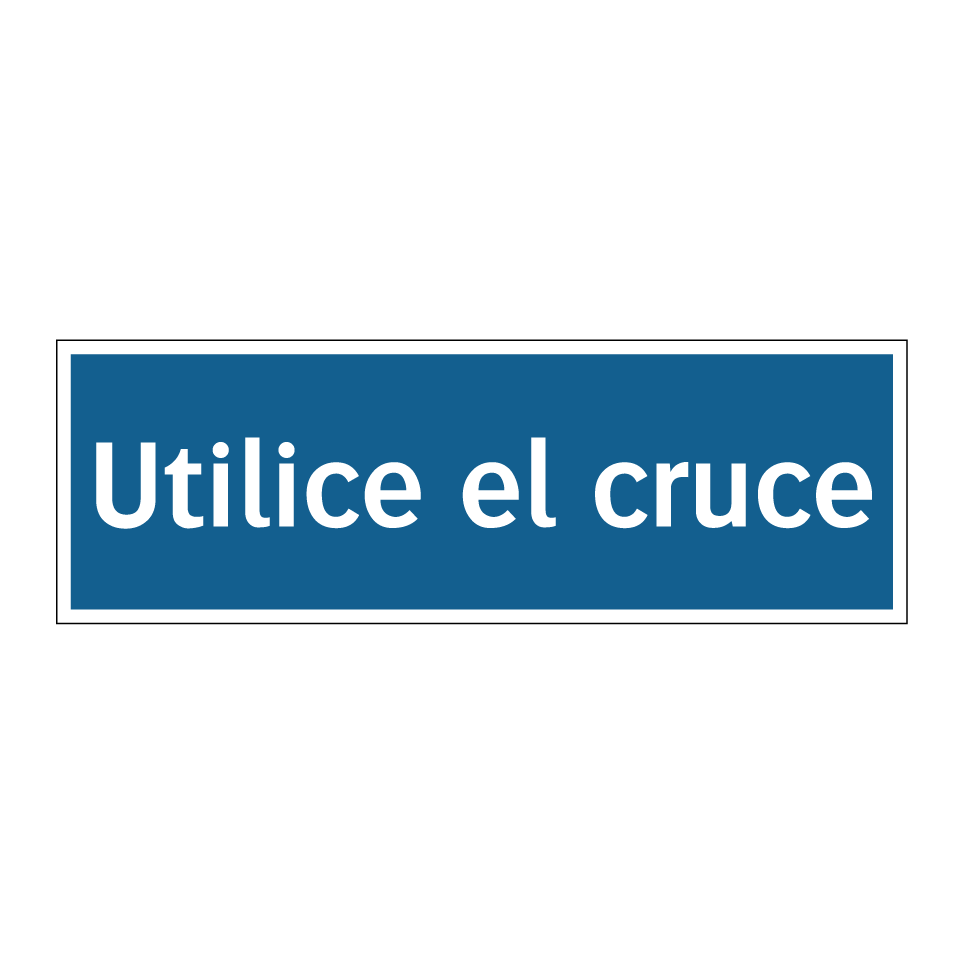 Utilice el cruce