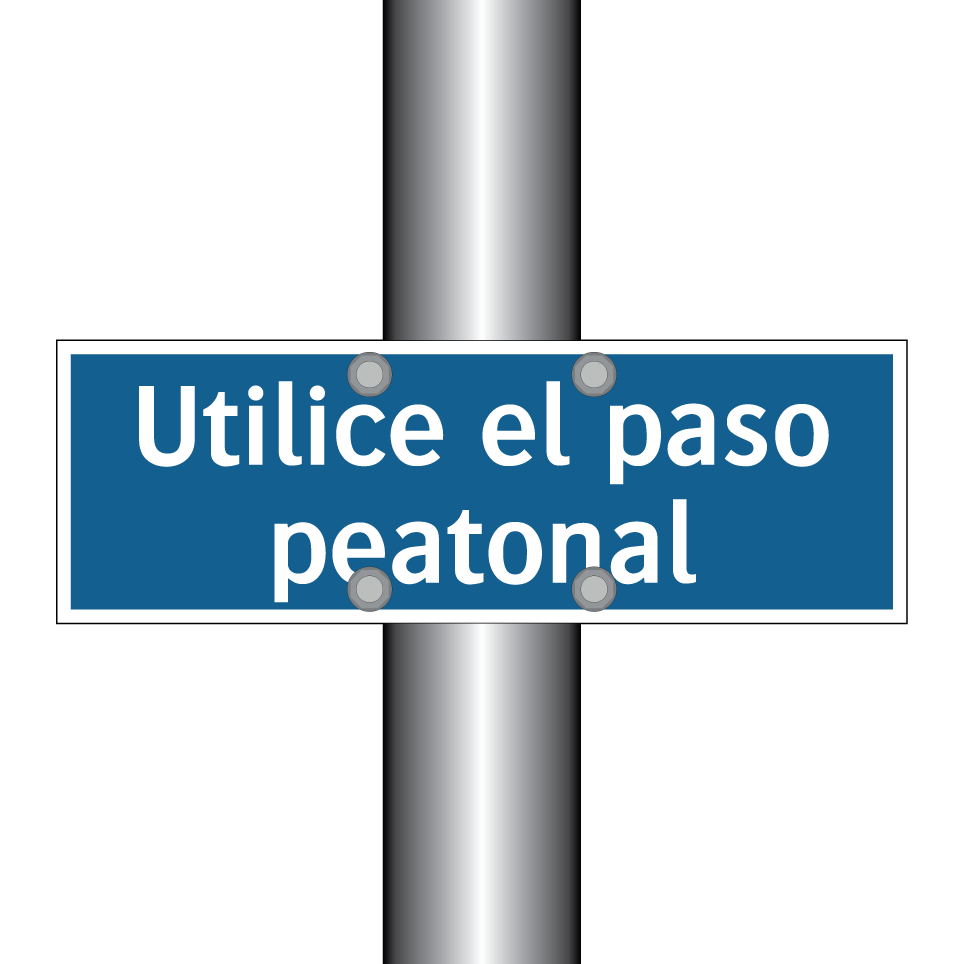 Utilice el paso peatonal