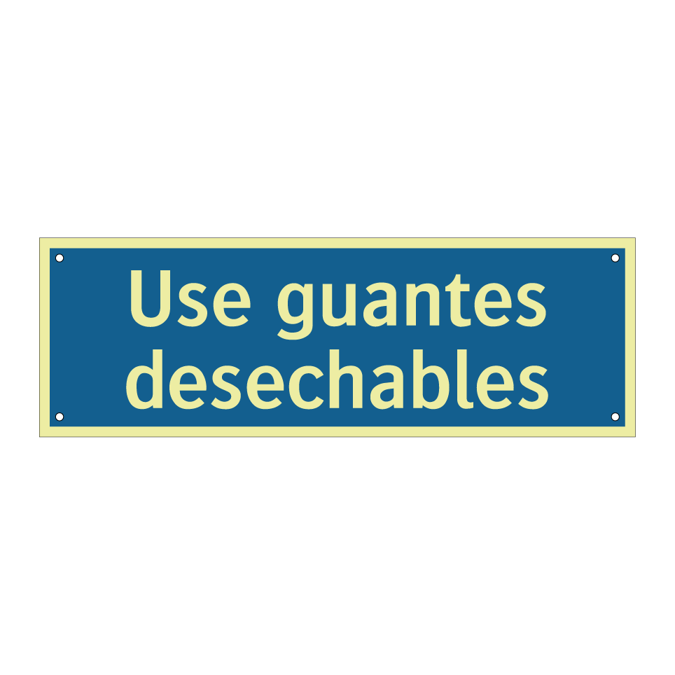 Use guantes desechables