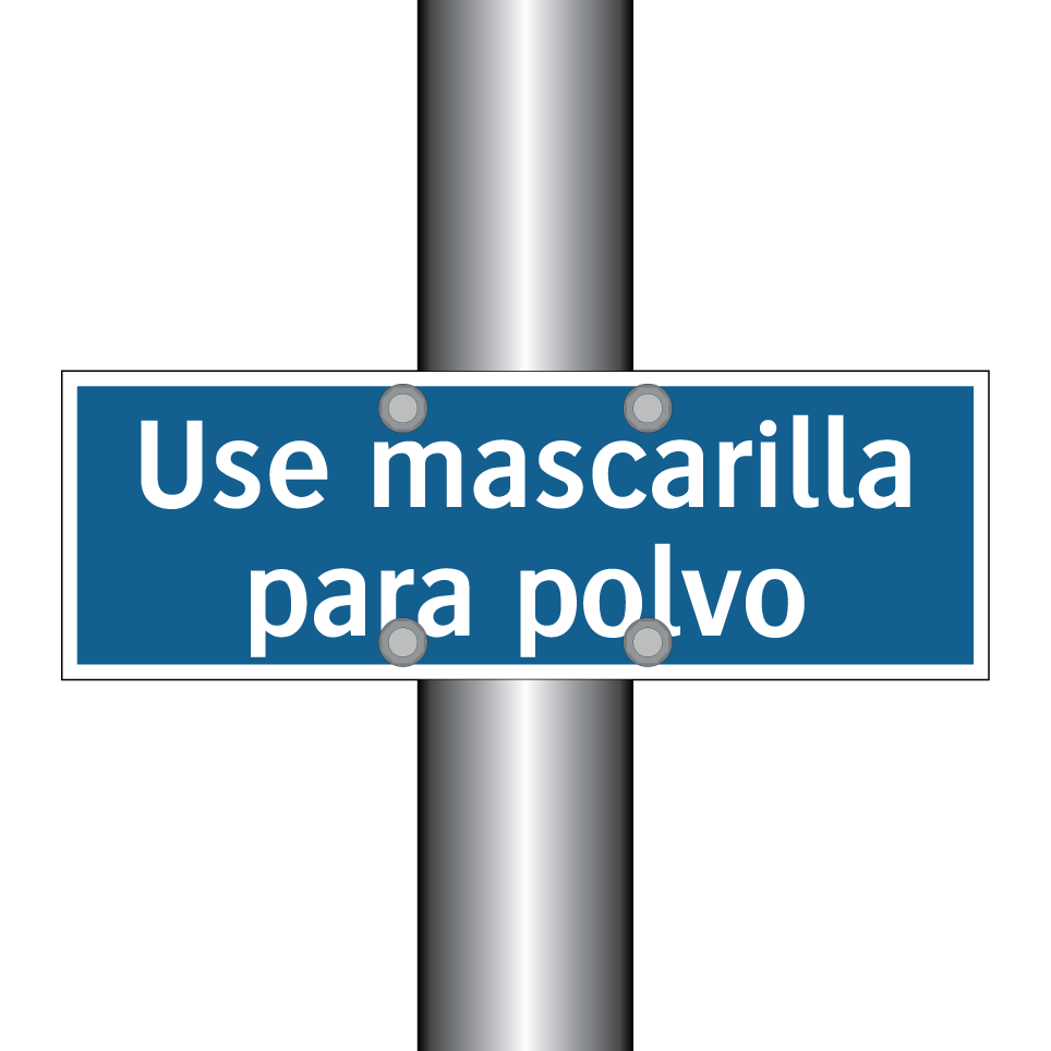 Use mascarilla para polvo