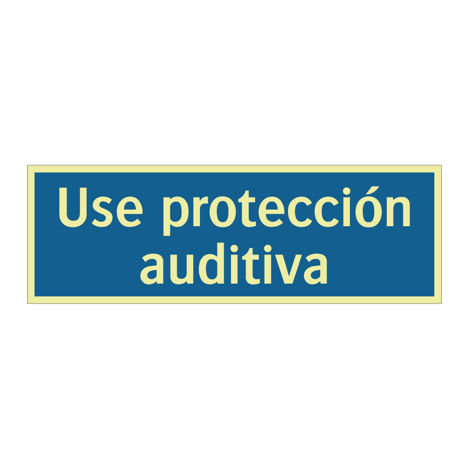 Use protección auditiva
