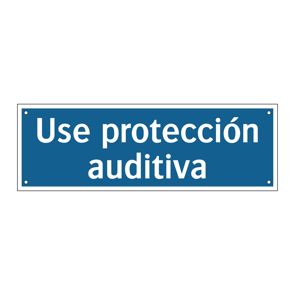 Use protección auditiva