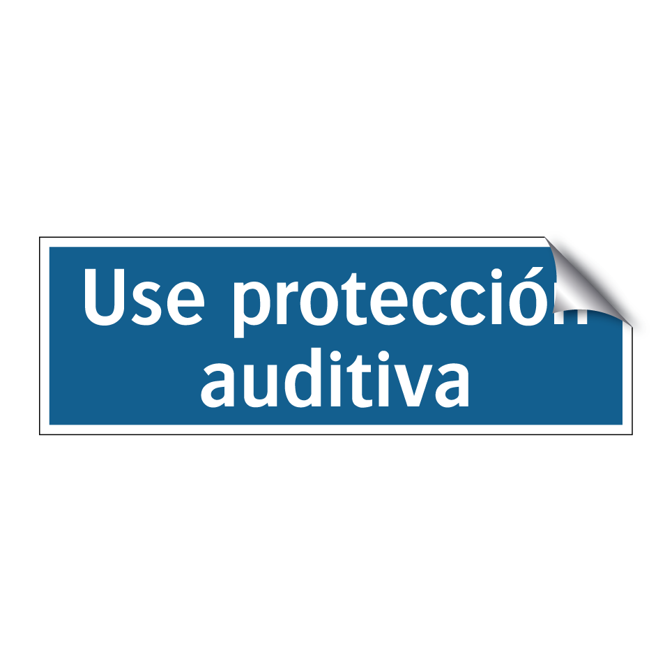Use protección auditiva