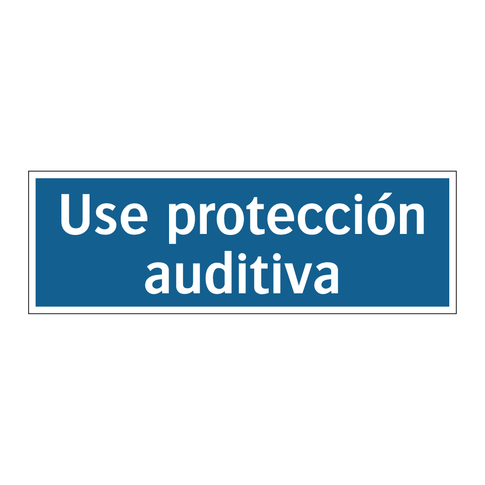 Use protección auditiva