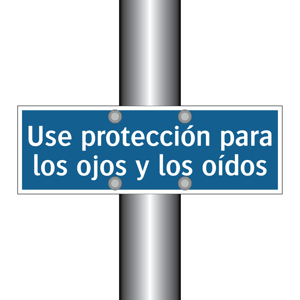 Use protección para los ojos y los oídos