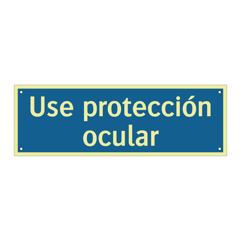 Use protección ocular