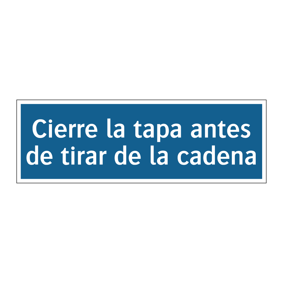 Cierre la tapa antes de tirar de la cadena