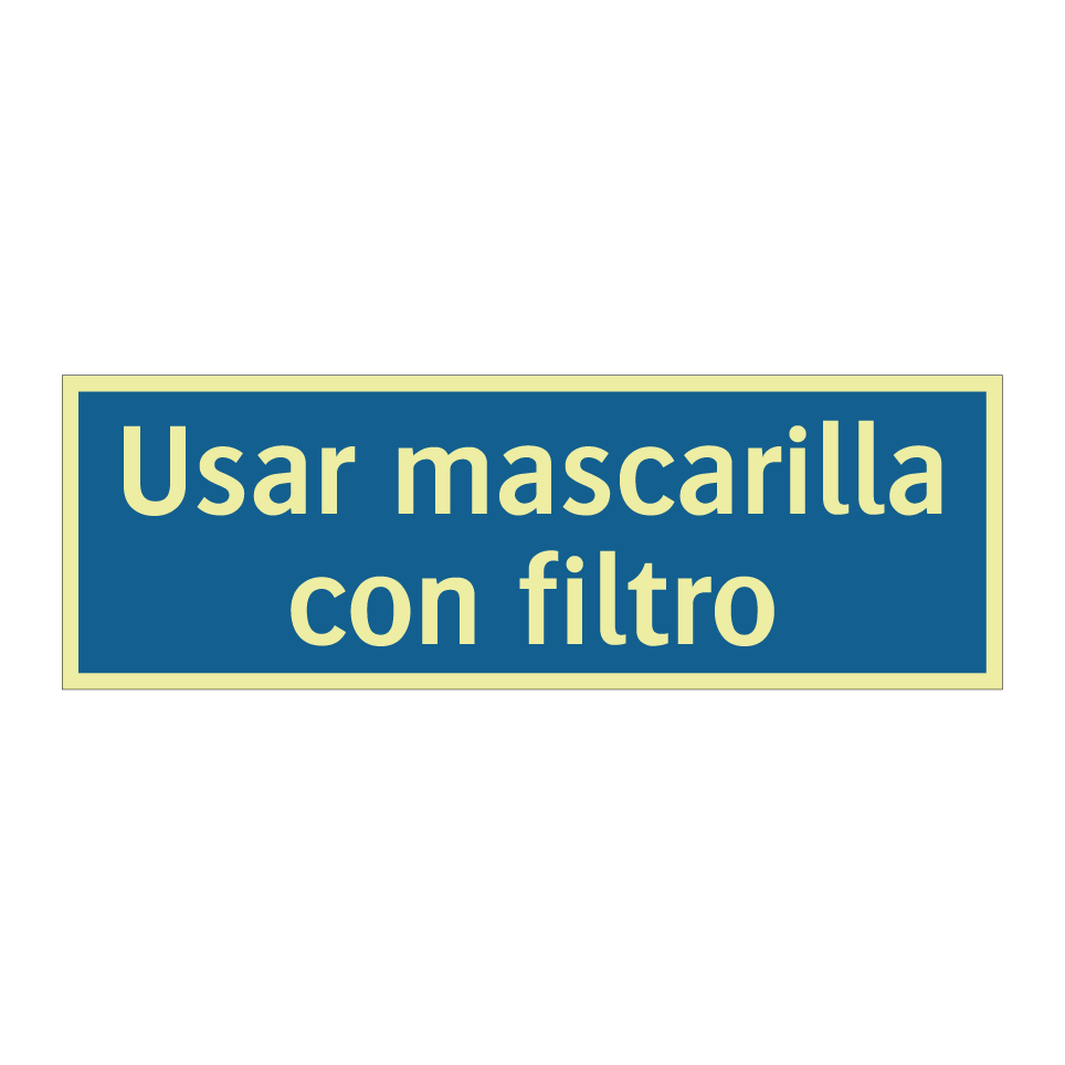 Usar mascarilla con filtro