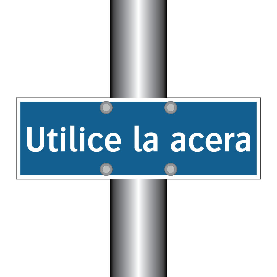 Utilice la acera