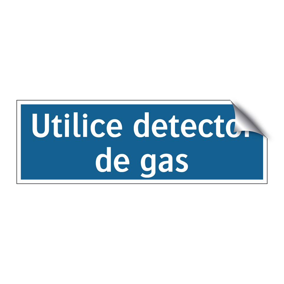 Utilice detector de gas
